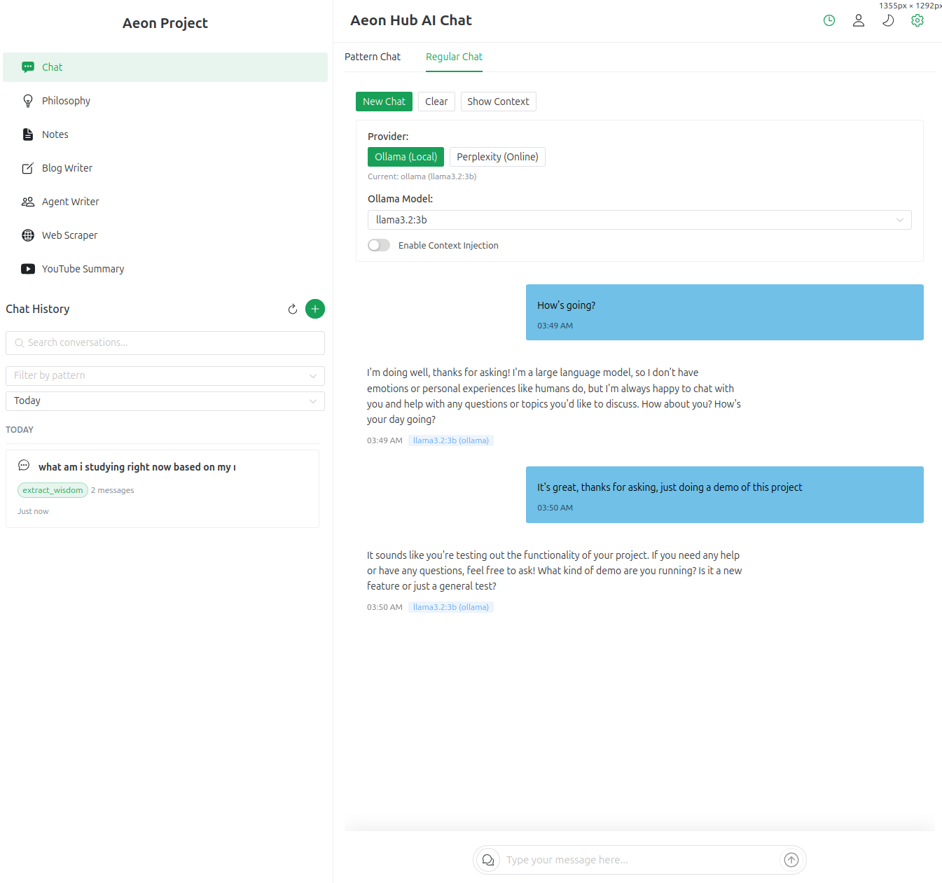 Project Aeon - Modular local LLM system